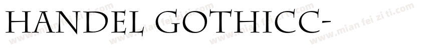 HANDEL GOTHICC字体转换